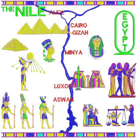 the map of Egypt